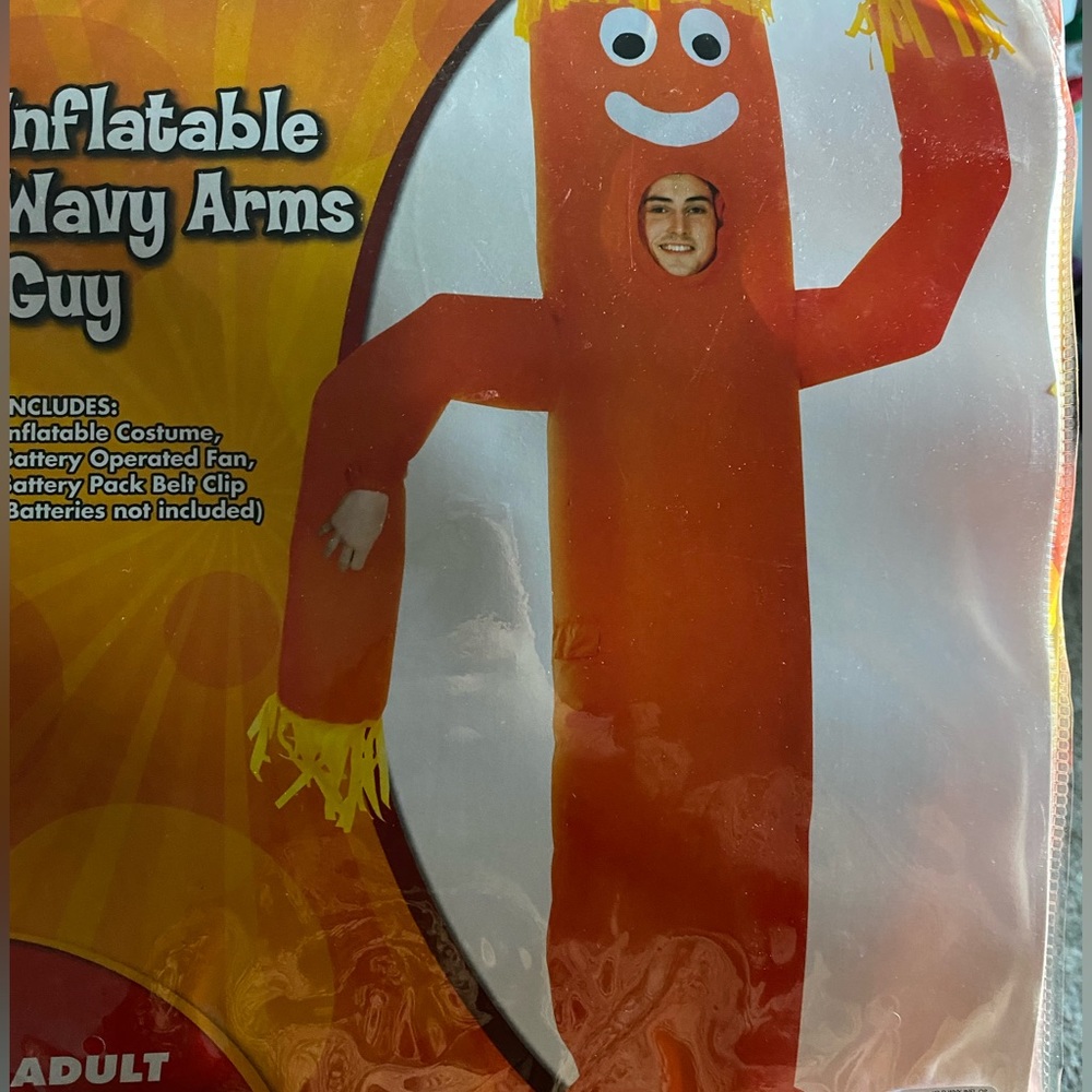 Inflatable tube man costume